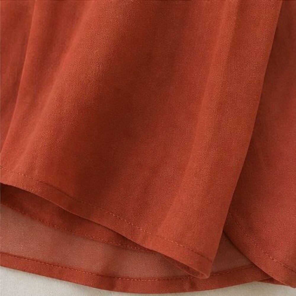 Rust Ruffle Blouse - Picture 6 of 6